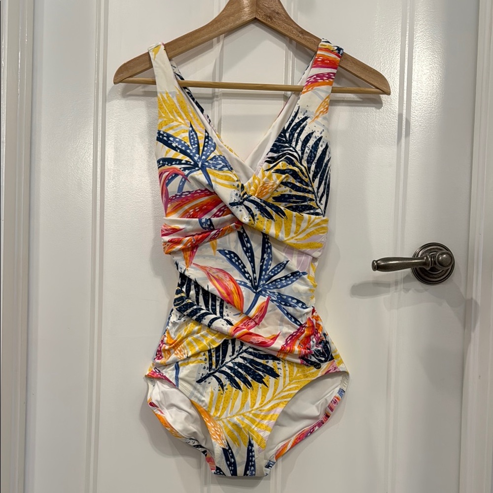 Calia sculpt wrap one piece swimsuit